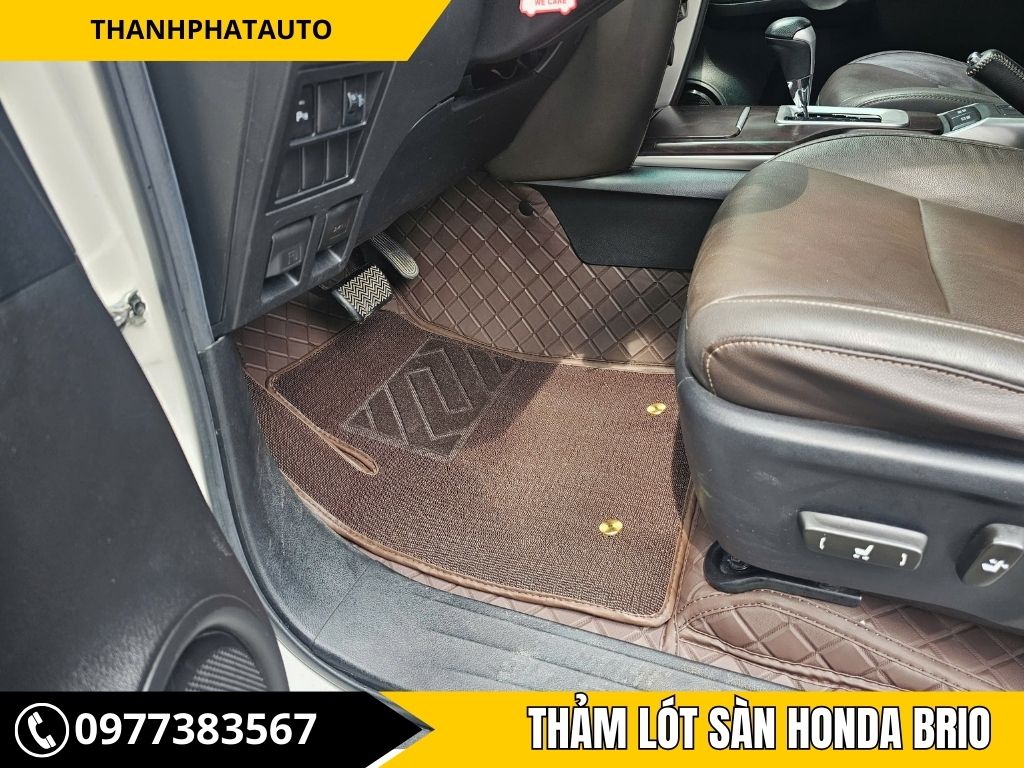 Địa Điểm Lắp Thảm Lót Sàn Xe Honda Brio Uy Tín