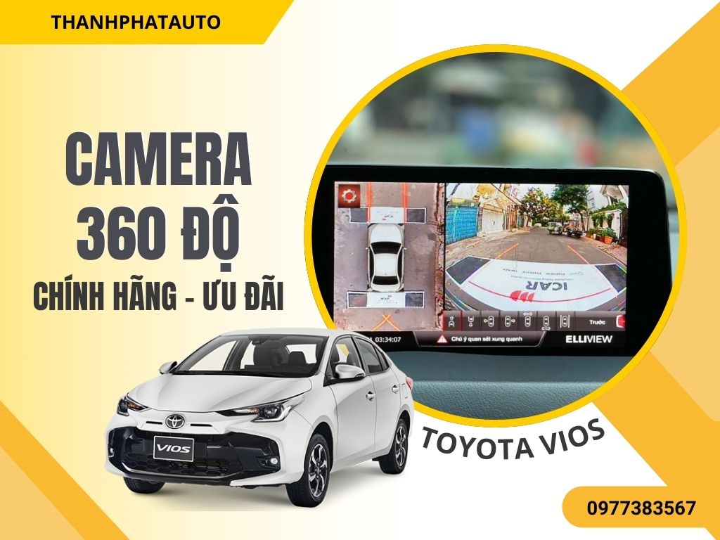 Camera 360 độ Toyota Vios