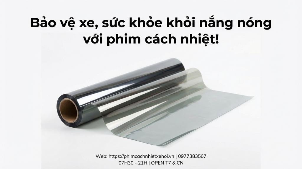 Bảo vệ xe, sức khỏe khỏi nắng nóng với phim cách nhiệt!
