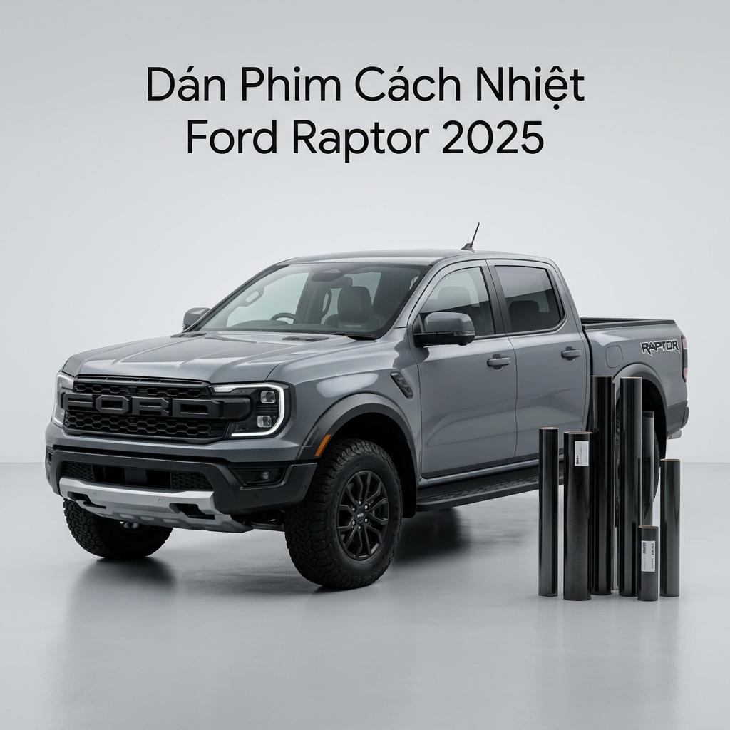 Dán Phim Cách Nhiệt Ford Raptor 2025 Cao Cấp Chính Hãng Tại TPHCM chính hãng