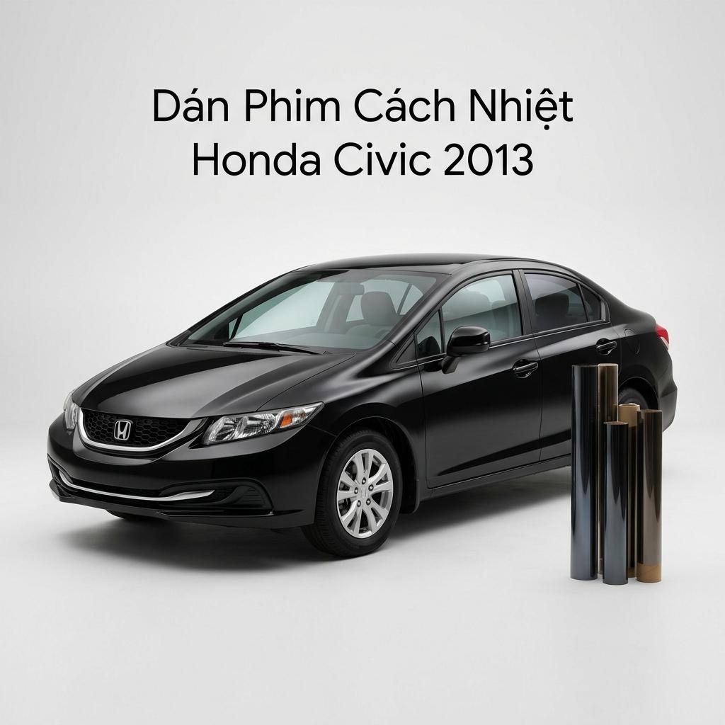 Dán Phim Cách Nhiệt Honda Civic 2013 Lắp Đặt Tận Nơi Uy Tín TPHCM chính hãng