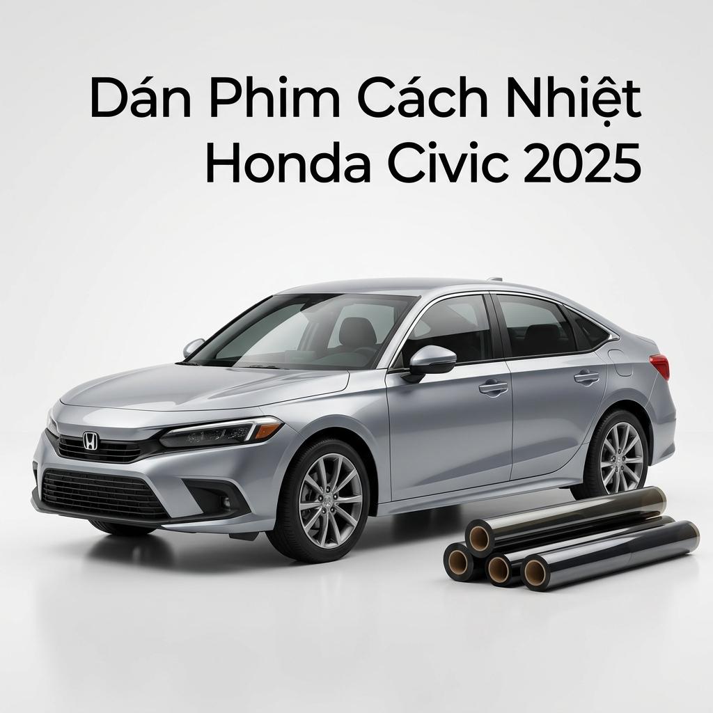 Dán Phim Cách Nhiệt Honda Civic 2025 Chính Hãng – Lắp Đặt Tận Nơi TPHCM chính hãng