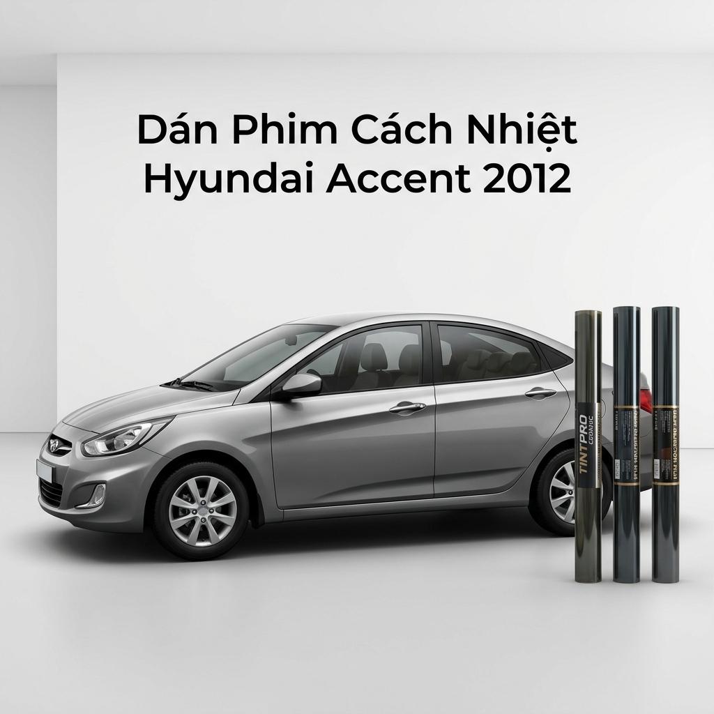 Dán Phim Cách Nhiệt Hyundai Accent 2012 Lắp Đặt Tận Nơi Uy Tín chính hãng