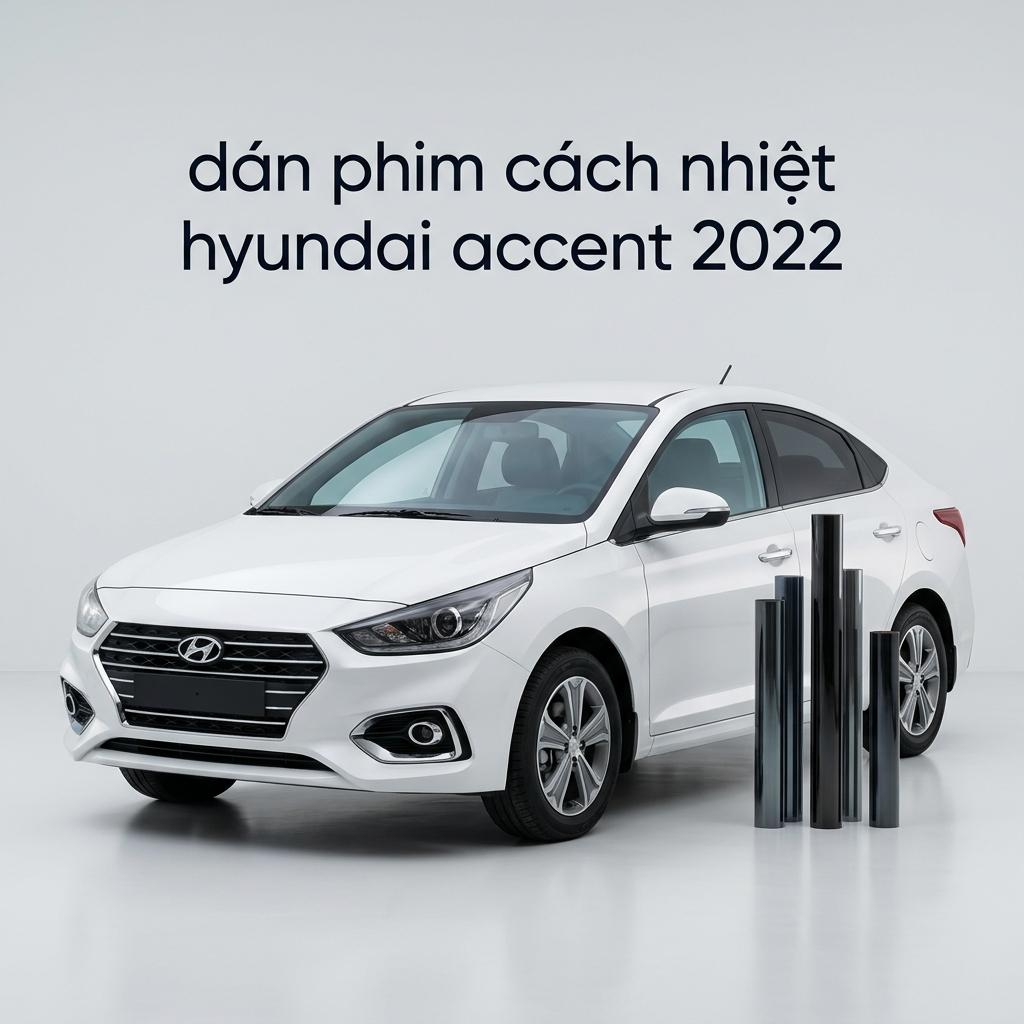 Dán Phim Cách Nhiệt Hyundai Accent 2022 Chính Hãng Uy Tín TPHCM chính hãng