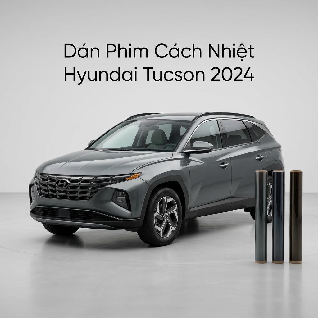 Dán Phim Cách Nhiệt Hyundai Tucson 2024 Chính Hãng Cao Cấp TPHCM chính hãng