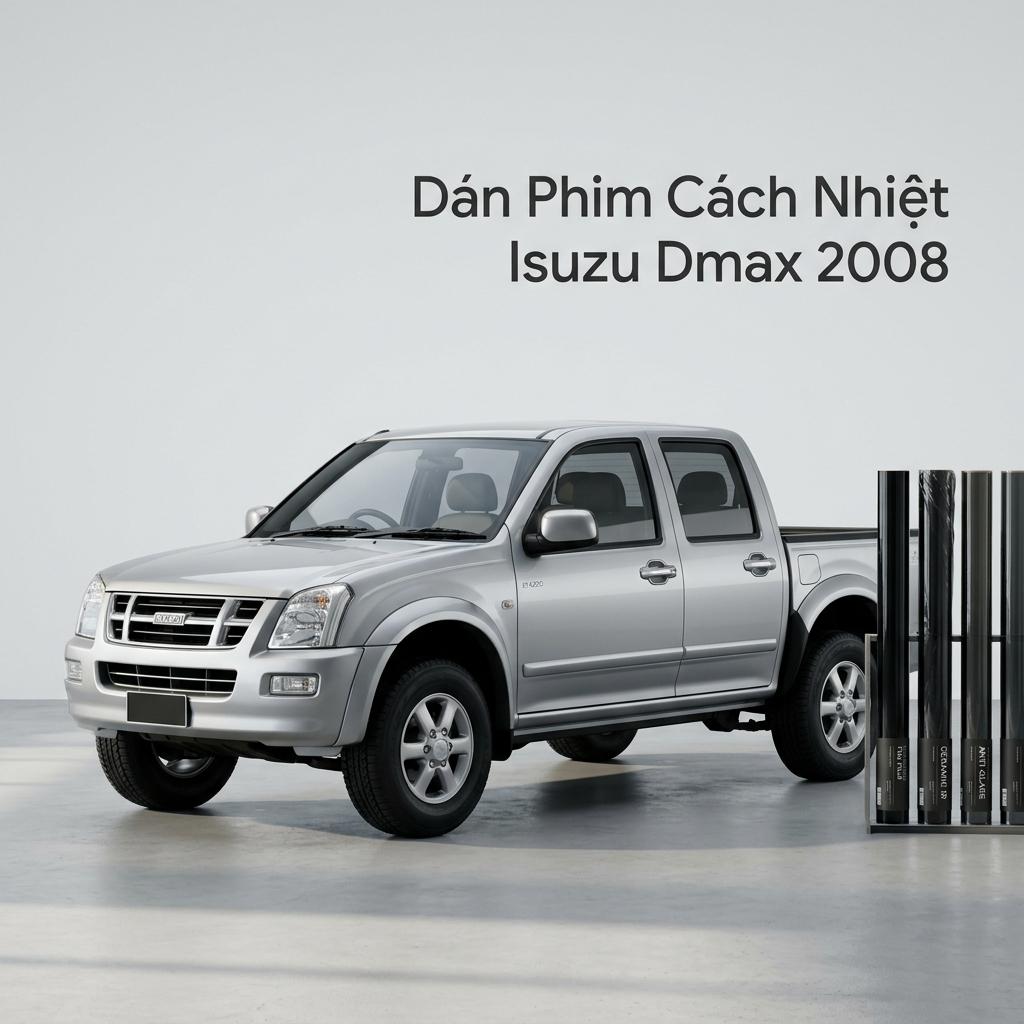 Dán Phim Cách Nhiệt Isuzu Dmax 2008 Lắp Đặt Tận Nơi Uy Tín TPHCM chính hãng