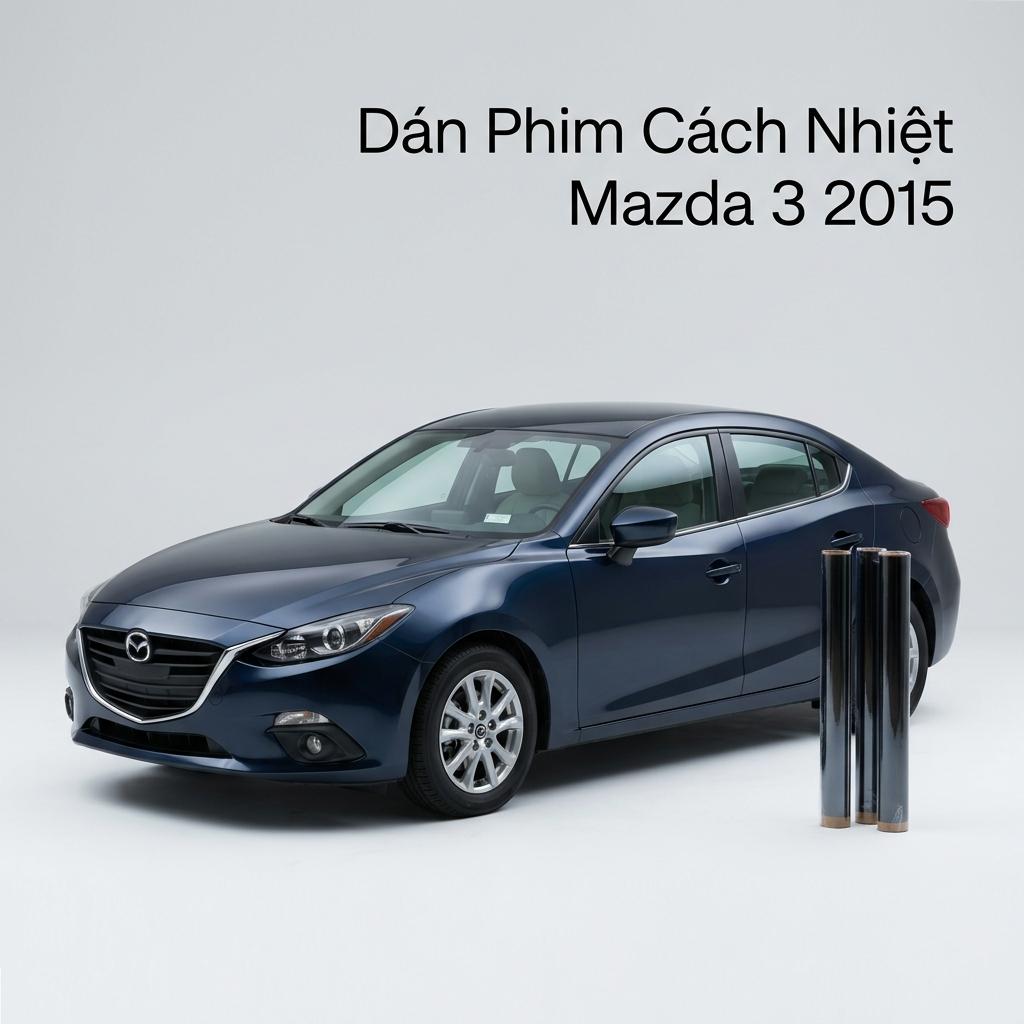 Dán Phim Cách Nhiệt Mazda 3 2015 Chính Hãng Chống Nóng Hiệu Quả TPHCM chính hãng