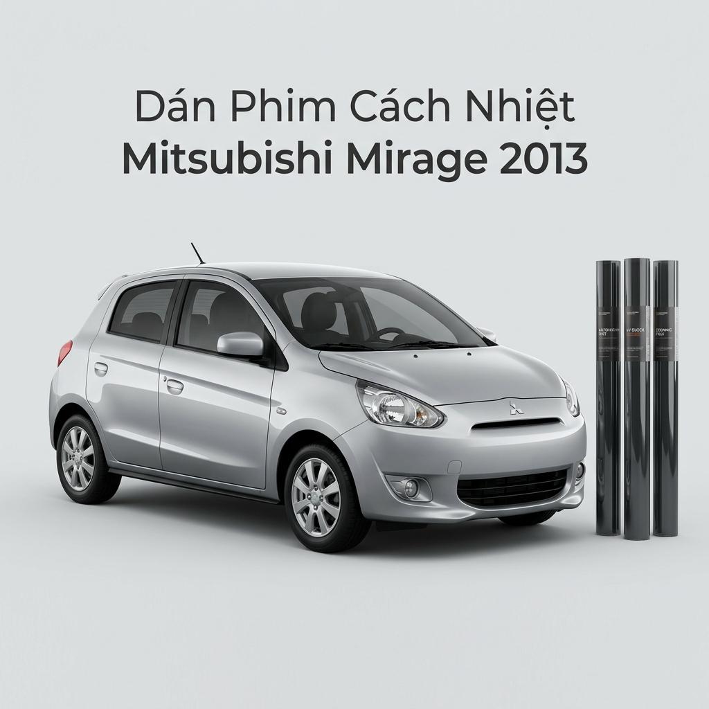 Dán Phim Cách Nhiệt Mitsubishi Mirage 2013 Chính Hãng Giá Tốt TPHCM chính hãng