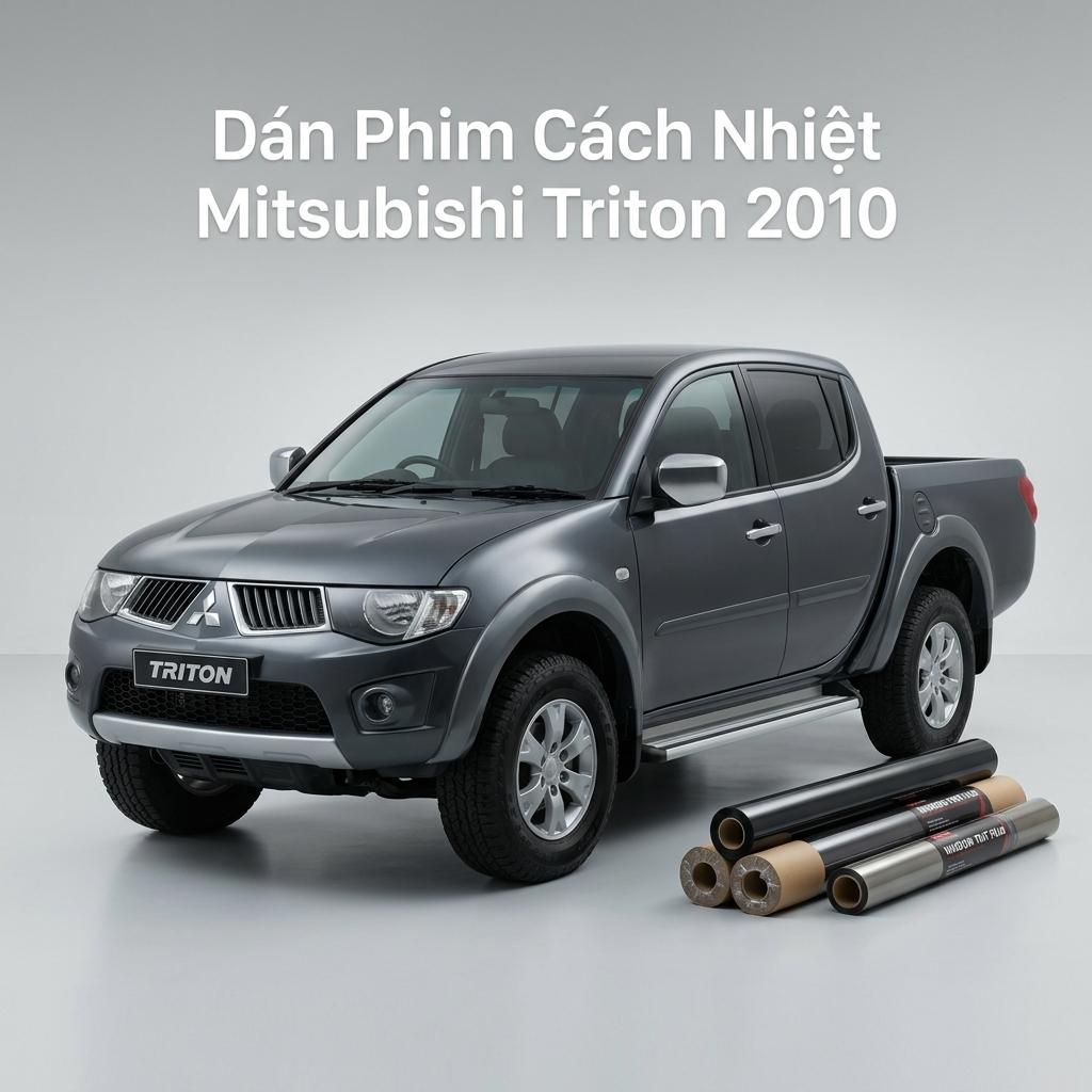 Dán Phim Cách Nhiệt Mitsubishi Triton 2010 Chính Hãng TPHCM chính hãng