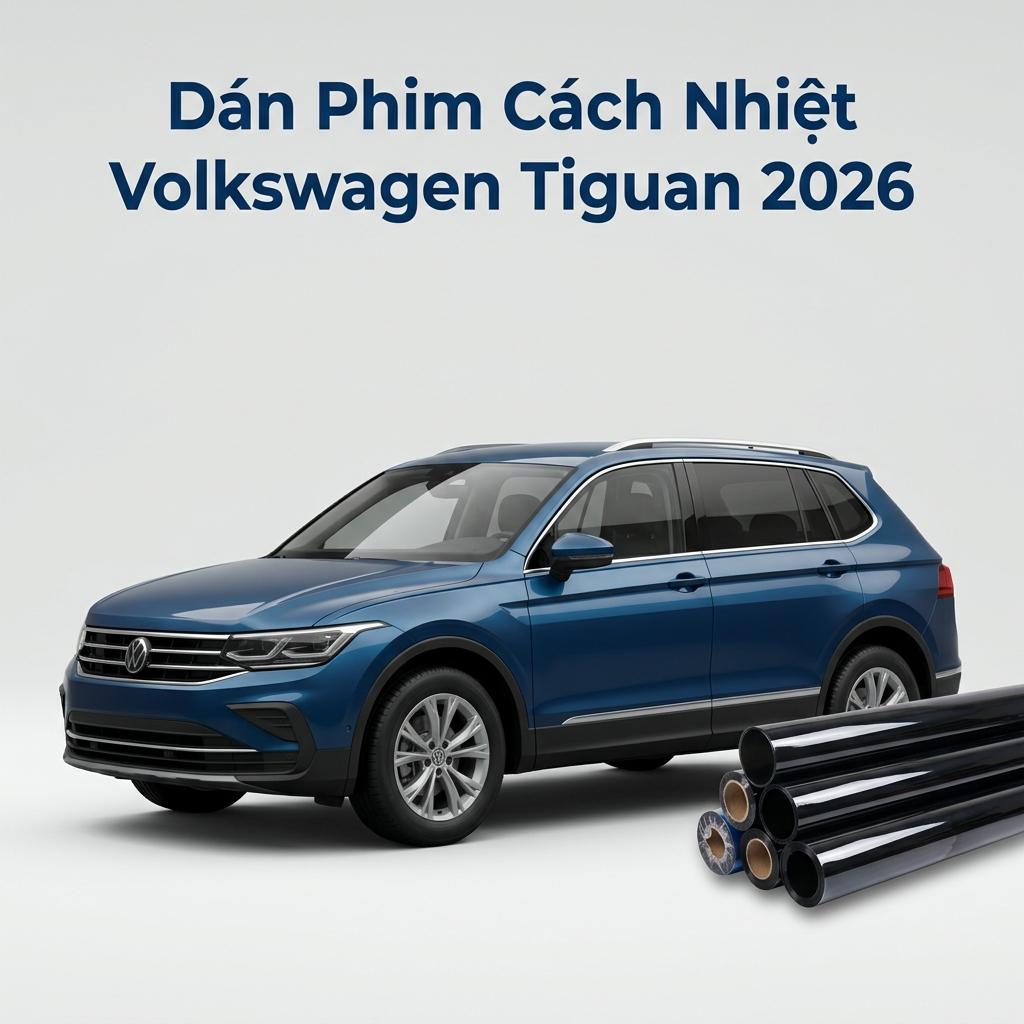 Dán Phim Cách Nhiệt Volkswagen Tiguan 2026 Uy Tín Chuyên Nghiệp TPHCM chính hãng