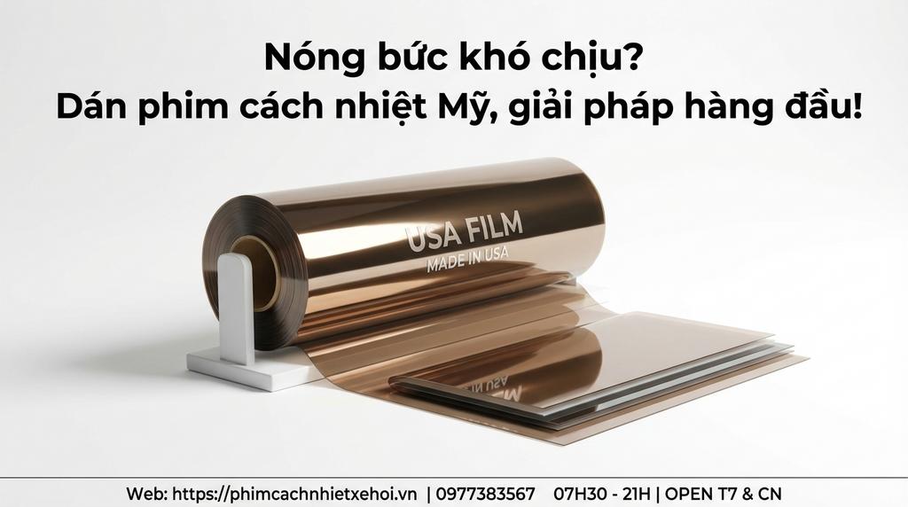 Nóng bức khó chịu? Dán phim cách nhiệt Mỹ, giải pháp hàng đầu!
