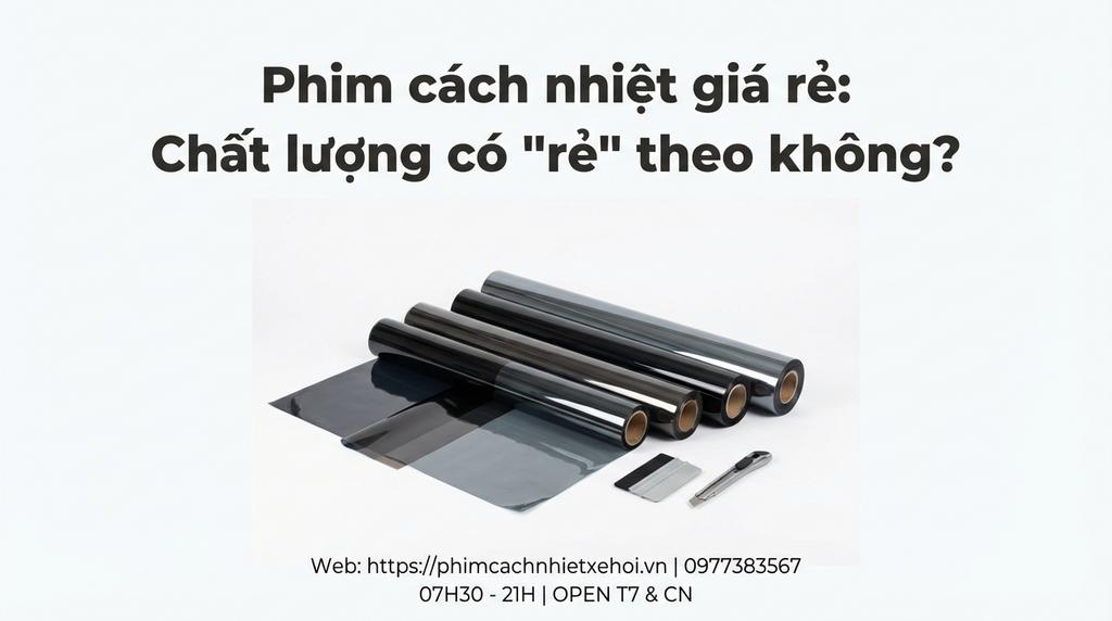 Phim cách nhiệt giá rẻ: Chất lượng có 
