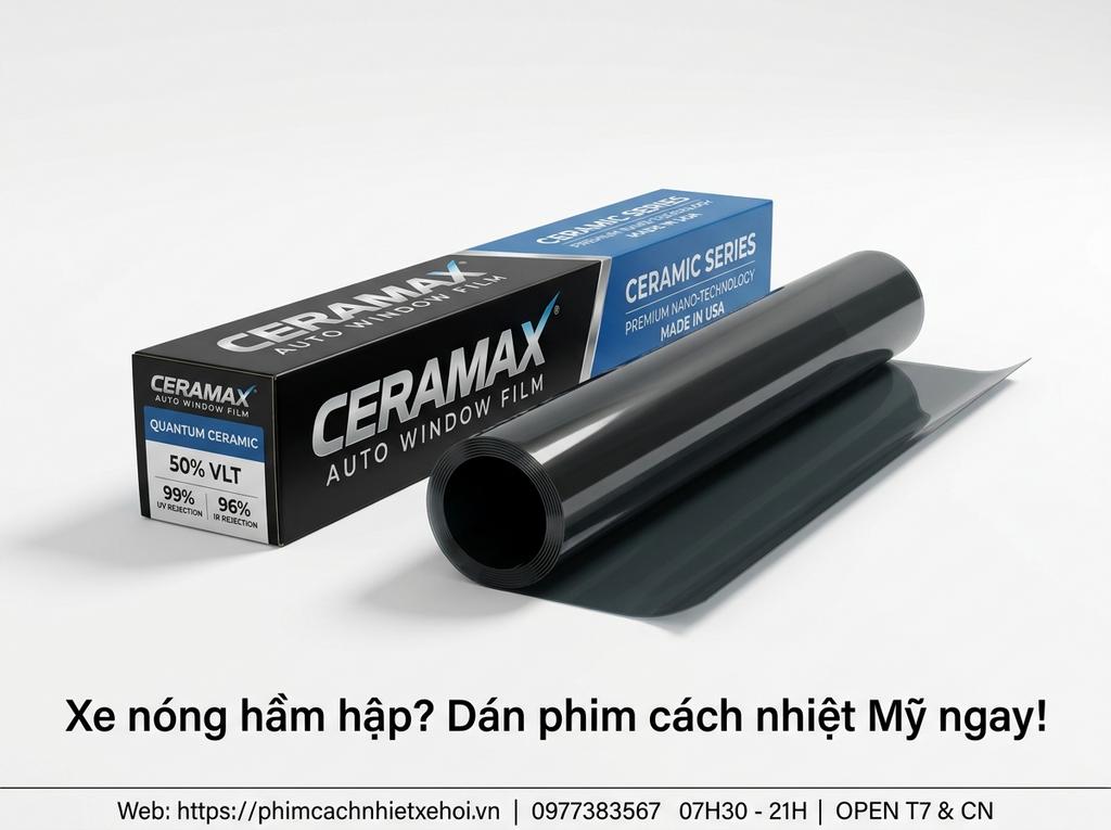Xe nóng hầm hập? Dán phim cách nhiệt Mỹ ngay!
