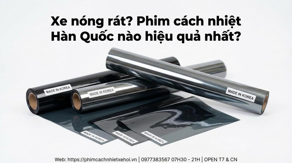 Xe nóng rát? Phim cách nhiệt Hàn Quốc nào hiệu quả nhất?