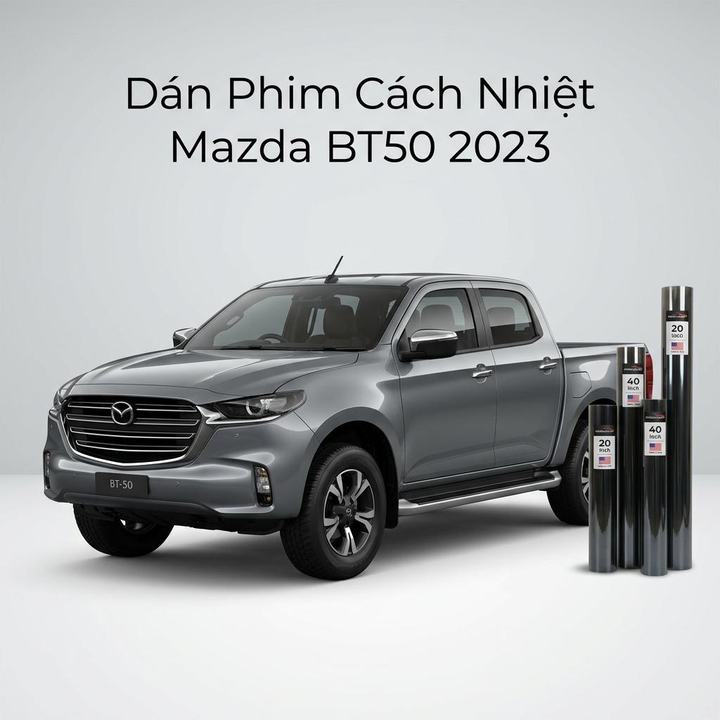 Dán Phim Cách Nhiệt Mazda BT50 2023 Chính Hãng Cao Cấp Tại TPHCM chính hãng
