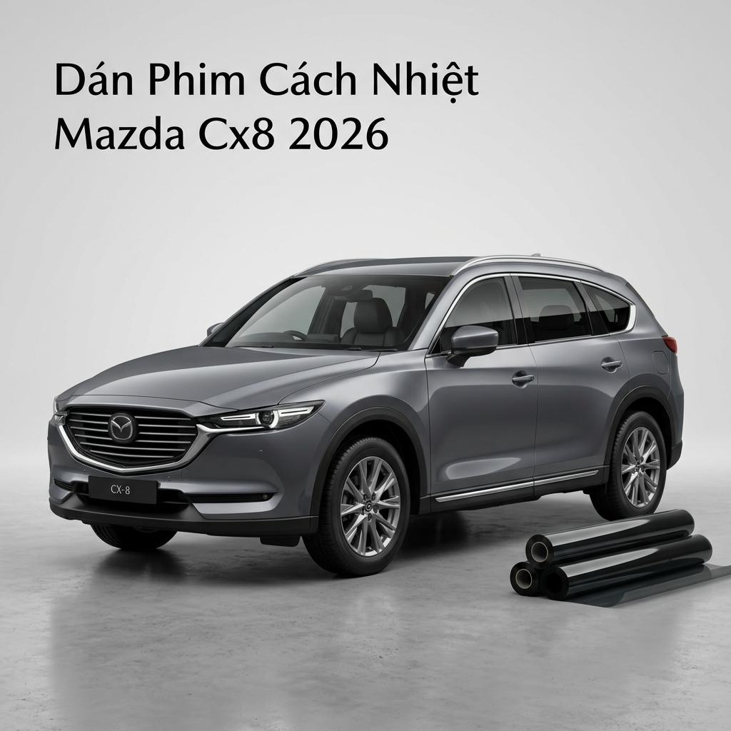 Dán Phim Cách Nhiệt Mazda CX8 2026 Chính Hãng Lắp Đặt Tận Nơi TPHCM chính hãng