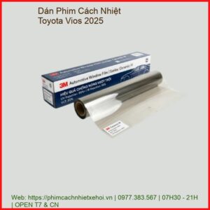 Dán Phim Cách Nhiệt Toyota Vios 2025 Chính Hãng Giá Tốt Tại TPHCM