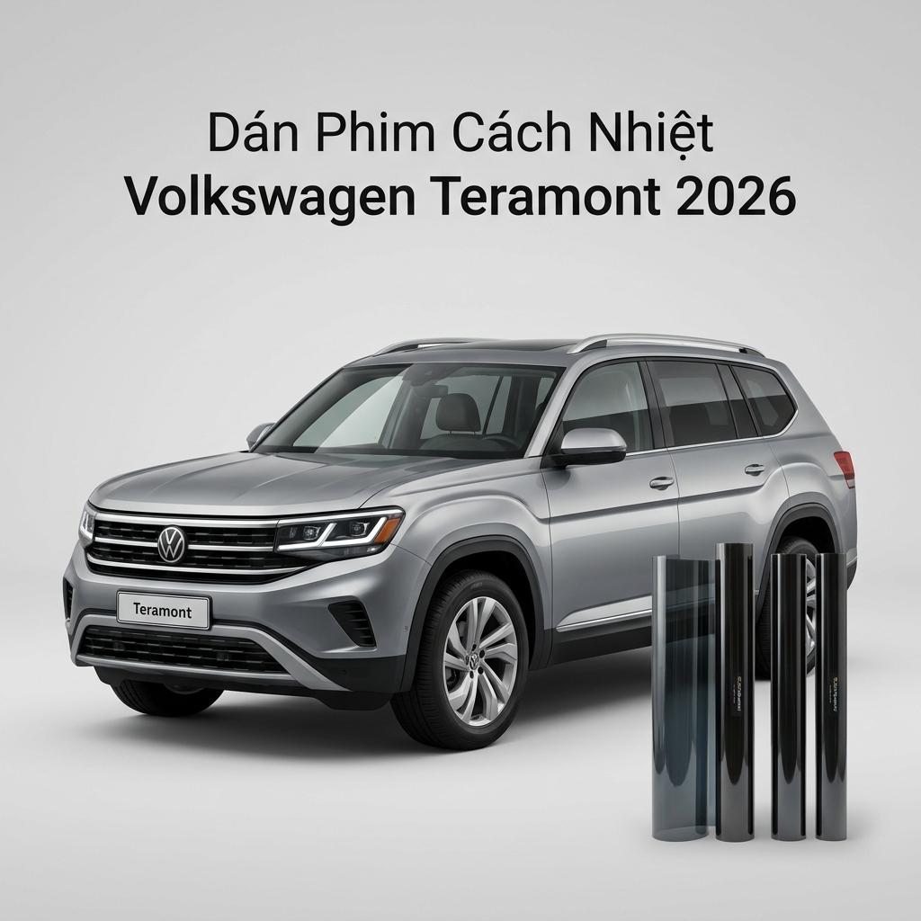 Dán Phim Cách Nhiệt Volkswagen Teramont 2026 Chính Hãng Uy Tín TPHCM chính hãng