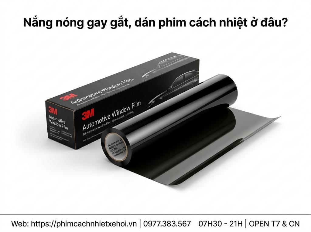Nắng nóng gay gắt, dán phim cách nhiệt ở đâu?