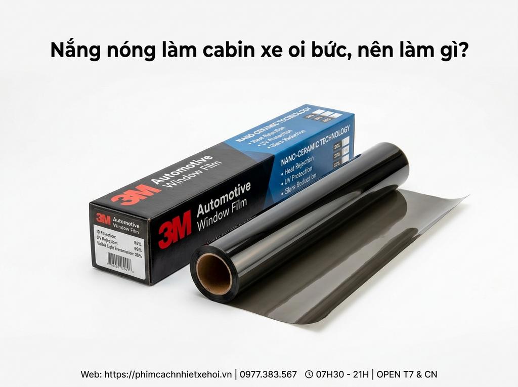 Nắng nóng làm cabin xe oi bức, nên làm gì?