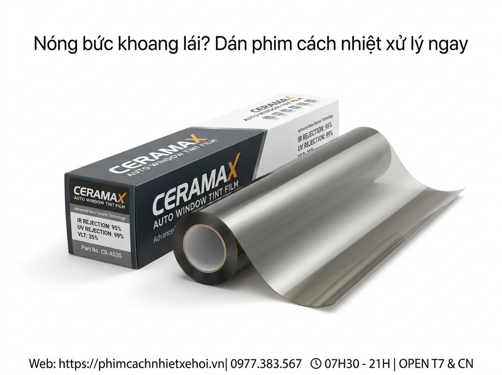 Nóng bức khoang lái? Dán phim cách nhiệt xử lý ngay