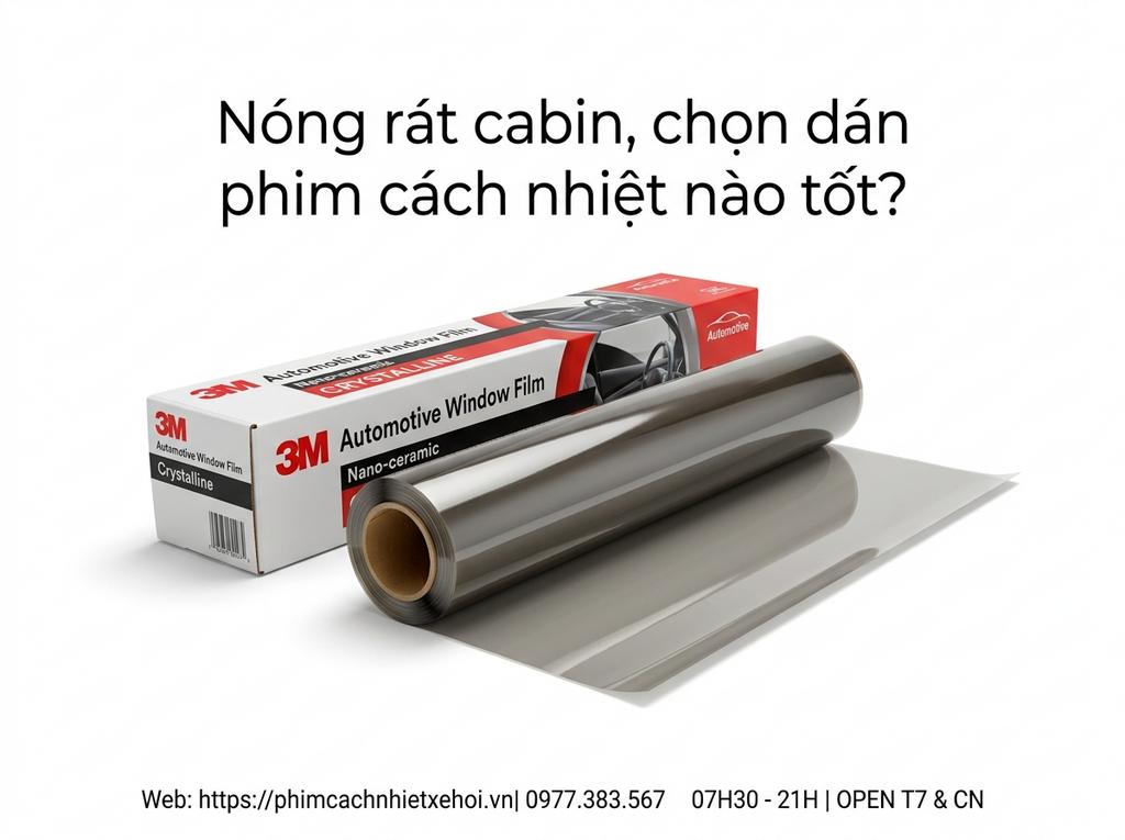 Nóng rát cabin, chọn dán phim cách nhiệt nào tốt?