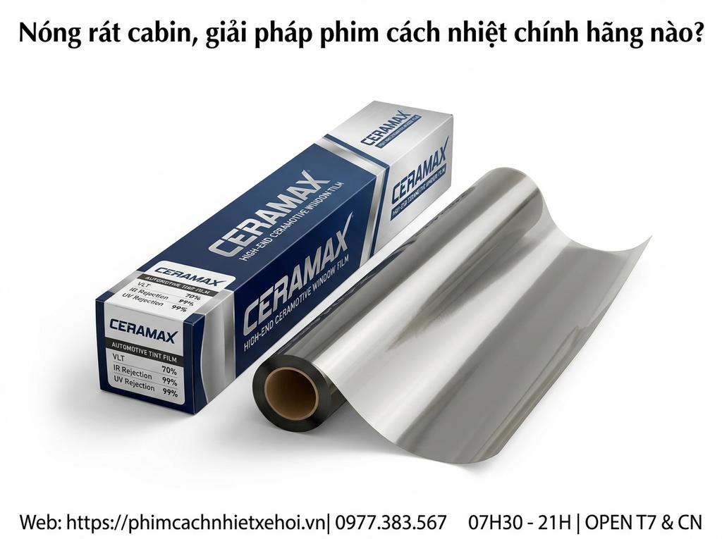 Nóng rát cabin, giải pháp phim cách nhiệt chính hãng nào?