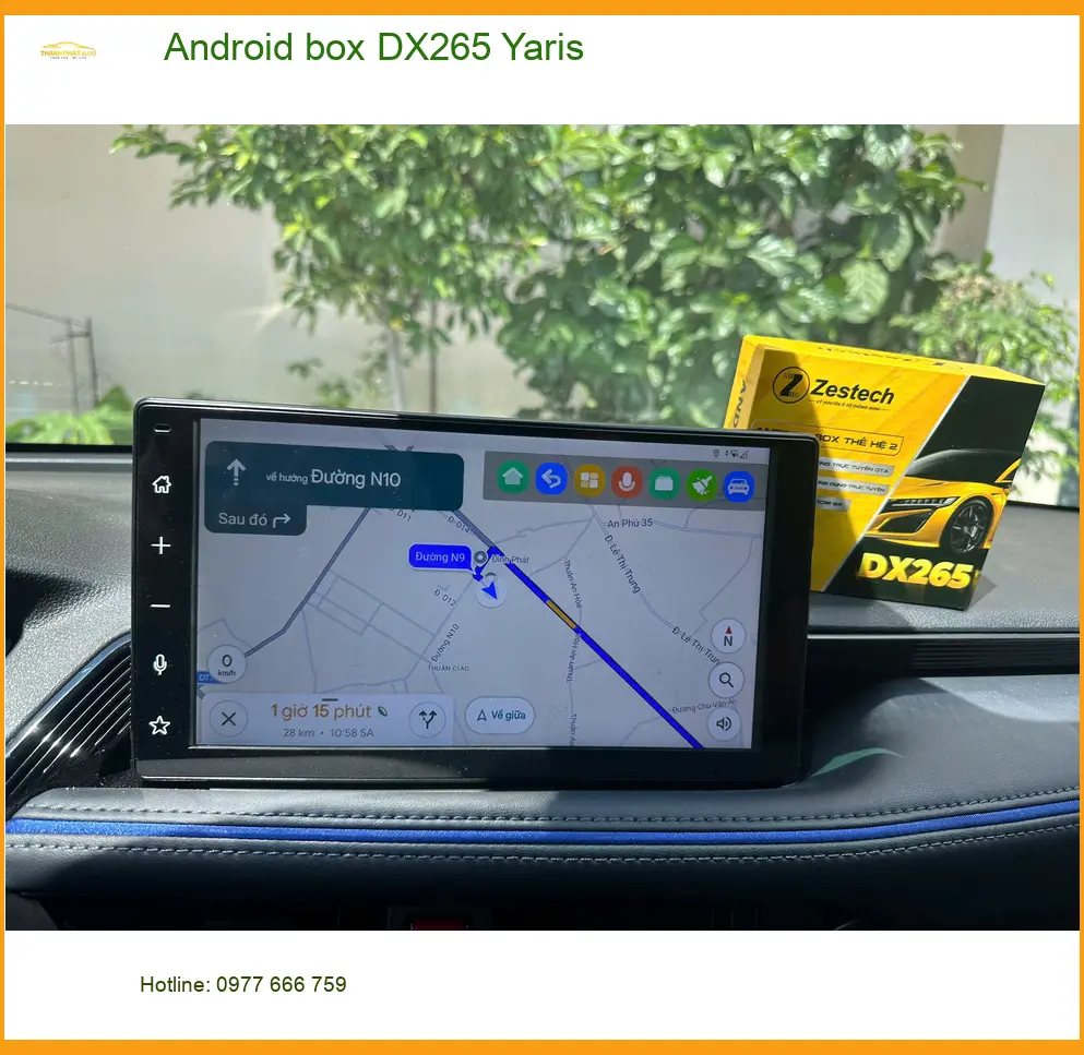Anh Bách lắp Android box DX265 Yaris Quận 12 xem YouTube chờ con tan học ảnh thực tế 4