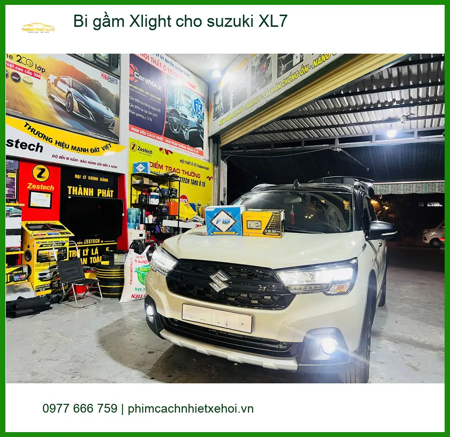 Anh Quang Minh độ bi gầm Xlight cho Suzuki XL7 tại Thủ Đức vì đèn zin không đủ sáng ảnh thực tế 2