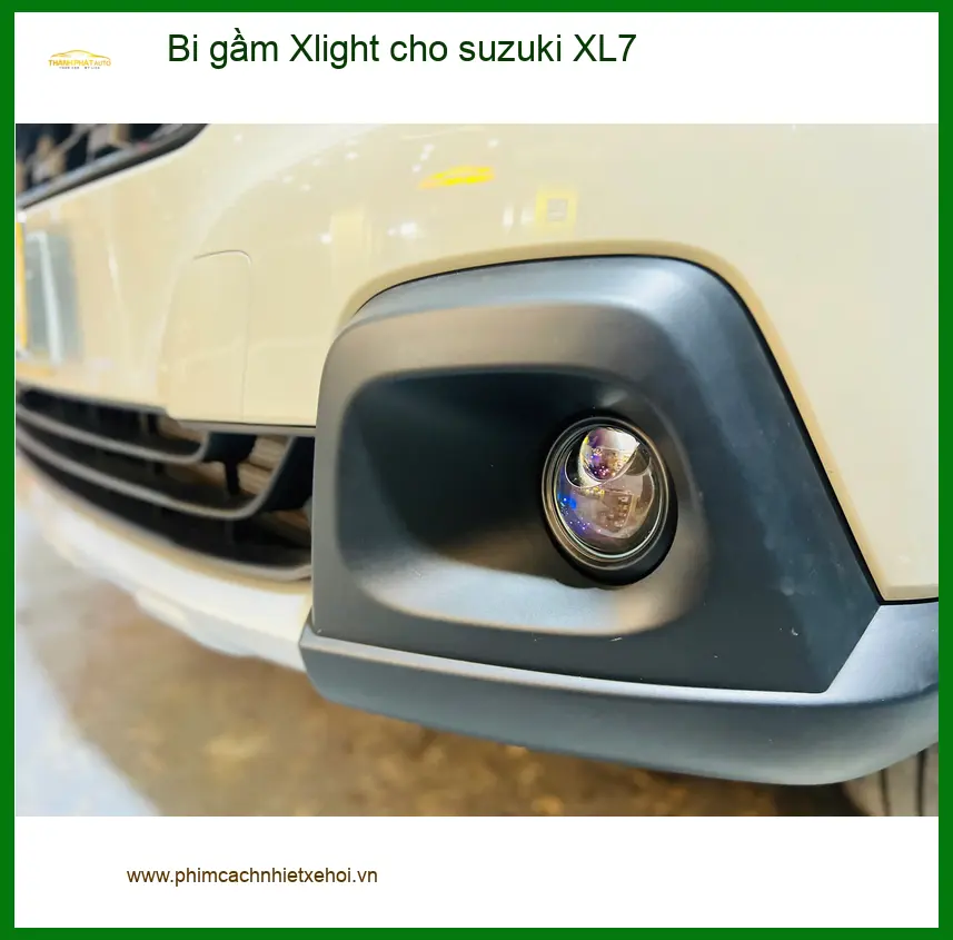 Anh Khôi độ bi gầm Xlight cho Suzuki XL7 tại Bình Chánh cải thiện tầm nhìn tối ảnh thực tế 3