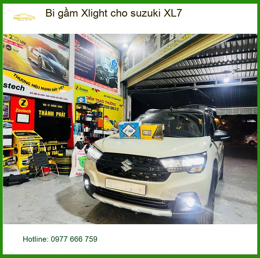 Anh Khải nâng cấp Bi gầm Xlight cho Suzuki XL7 tại Hóc Môn vì đèn zin tối ảnh thực tế 3