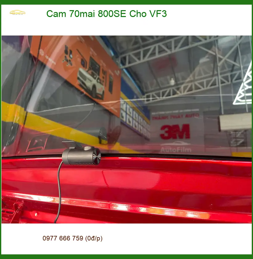 Anh Khôi lắp Cam 70mai 800SE cho VinFast VF3 tại Cần Giờ an tâm di chuyển