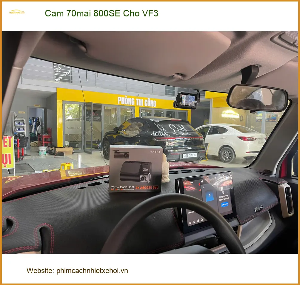 Anh Khôi lắp Cam 70mai 800SE cho VinFast VF3 tại Cần Giờ an tâm di chuyển ảnh thực tế 4