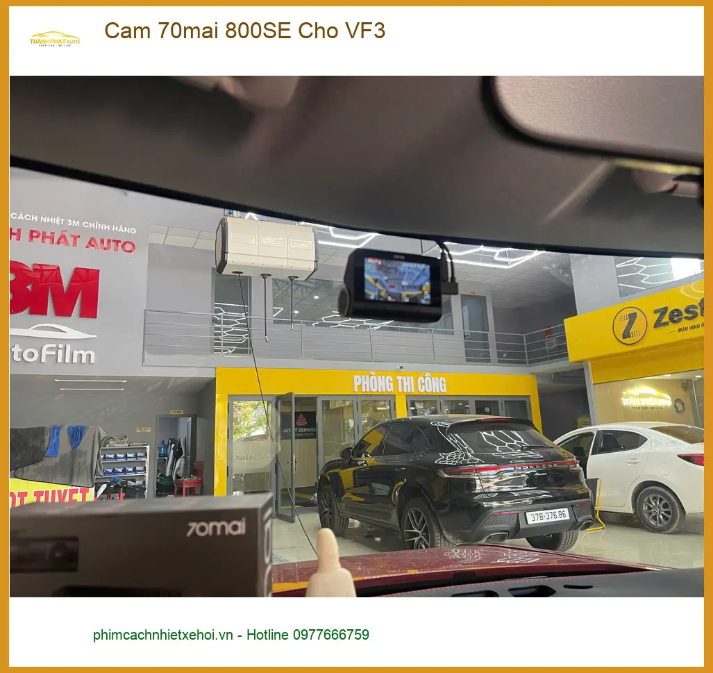 Chị Thảo lắp camera 70mai 800SE cho VinFast VF3 để ghi lại hành trình an toàn tại Quận 2 ảnh thực tế 5