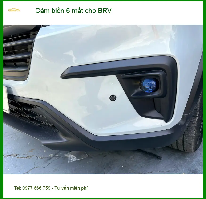 Anh Long lắp cảm biến 6 mắt cho BRV tại Quận 3 để đỗ xe an toàn hơn ảnh thực tế 3