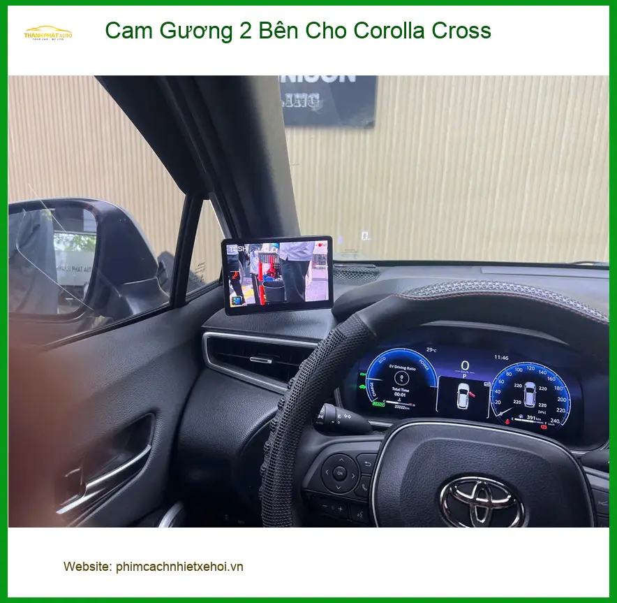 Anh Tấn lắp Cam Gương 2 Bên Cho Toyota Corolla Cross tại Củ Chi