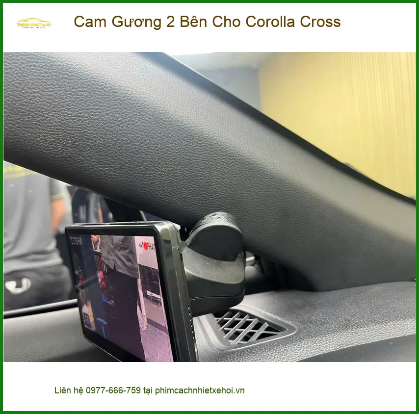 Anh Tấn lắp Cam Gương 2 Bên Cho Toyota Corolla Cross tại Củ Chi ảnh thực tế 2