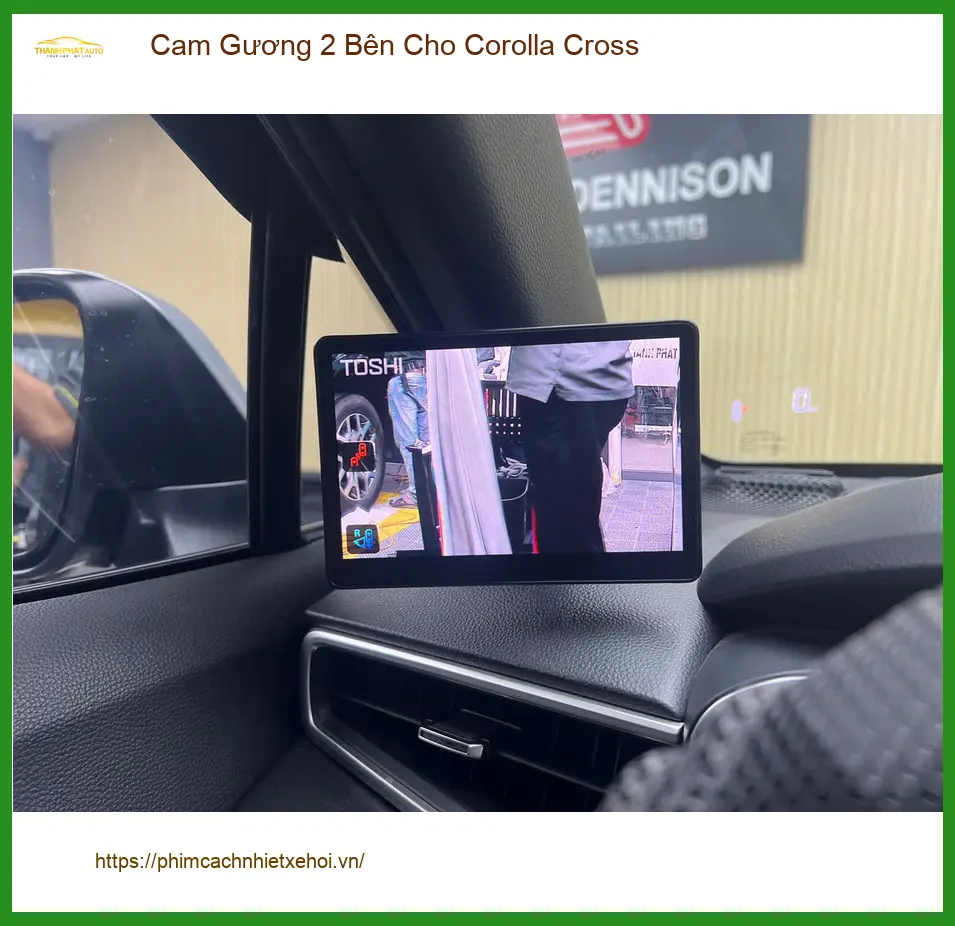 Anh Tấn lắp Cam Gương 2 Bên Cho Toyota Corolla Cross tại Củ Chi ảnh thực tế 3