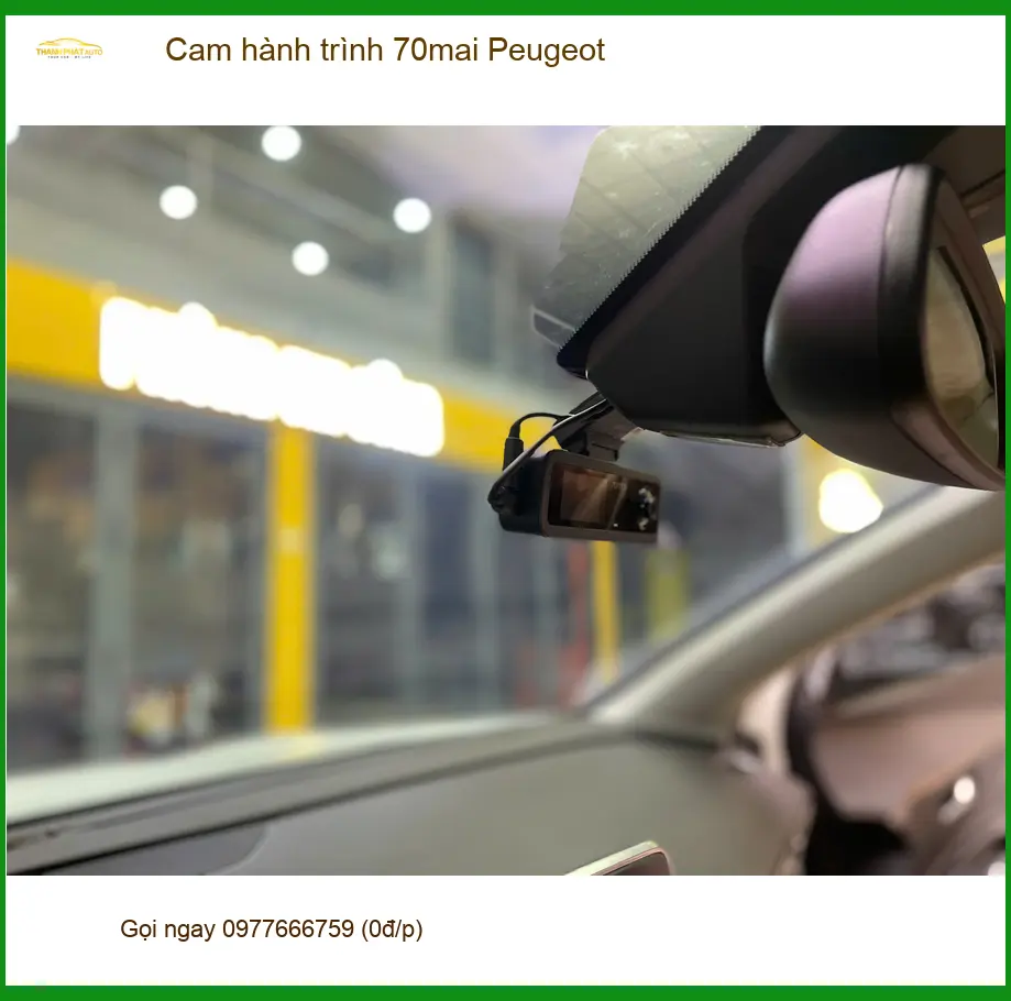 Anh Khang lắp cam hành trình 70mai cho Peugeot 3008 tại Quận 12 để ghi lại hành trình rõ nét khi đi làm ảnh thực tế 3