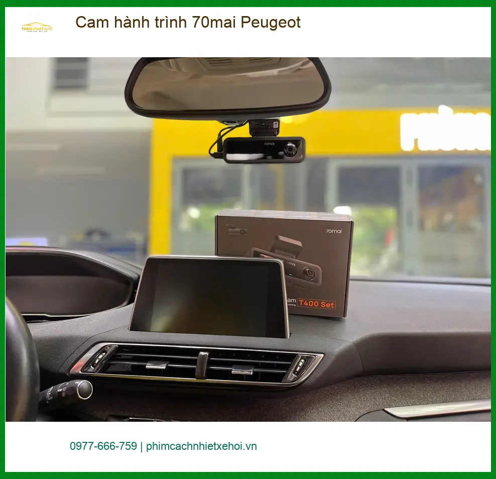 Anh Tấn lắp Cam hành trình 70mai cho Peugeot 3008 tại Quận 9 để lái xe an toàn hơn ảnh thực tế 2