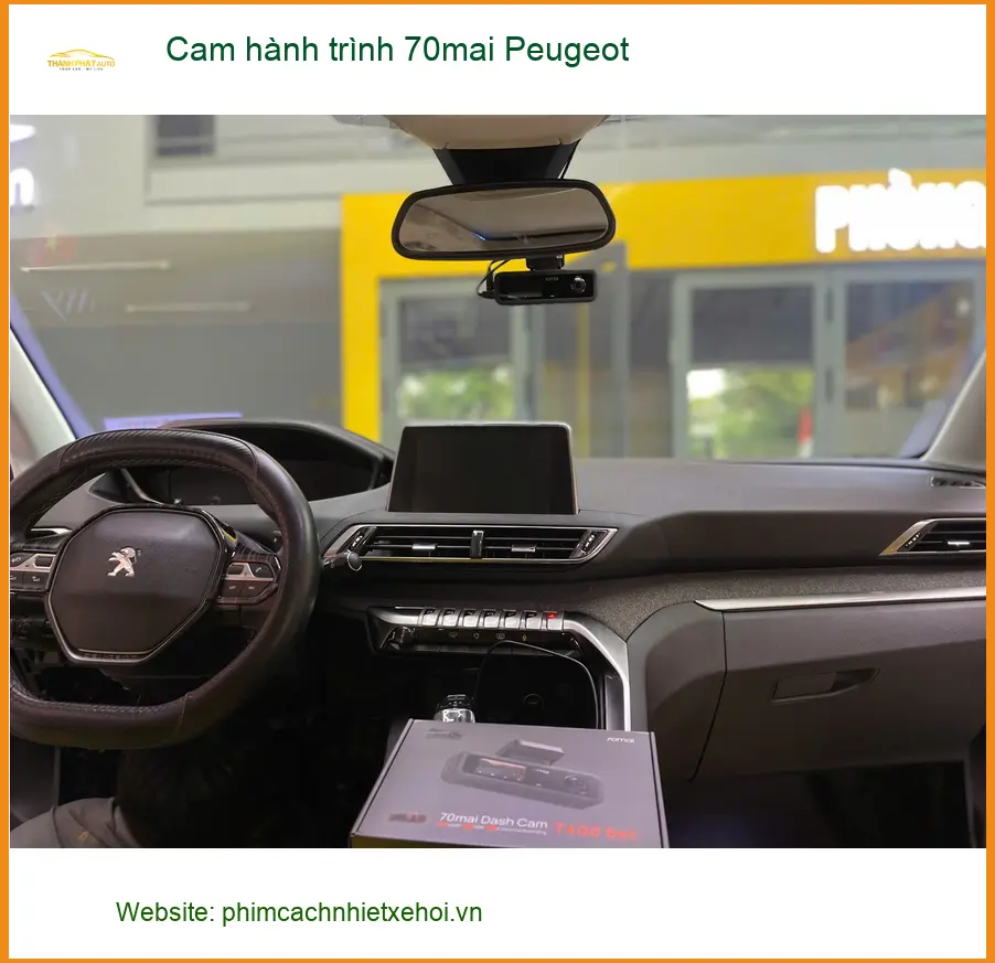 Anh Tấn lắp Cam hành trình 70mai cho Peugeot 3008 tại Quận 9 để lái xe an toàn hơn ảnh thực tế 4