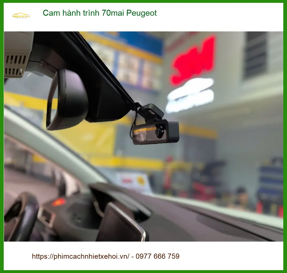 Anh Tấn lắp Cam hành trình 70mai cho Peugeot 3008 tại Quận 9 để lái xe an toàn hơn ảnh thực tế 5