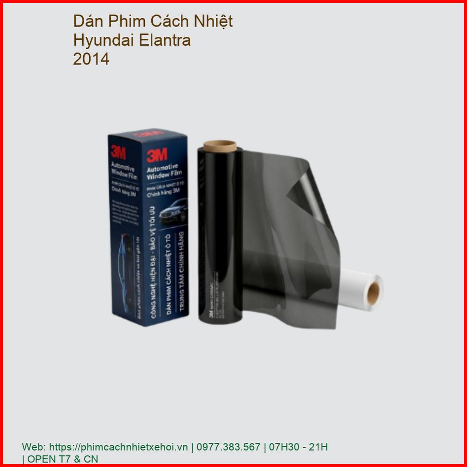 Dán Phim Cách Nhiệt Hyundai Elantra 2014 Chính Hãng Cao Cấp TPHCM chính hãng