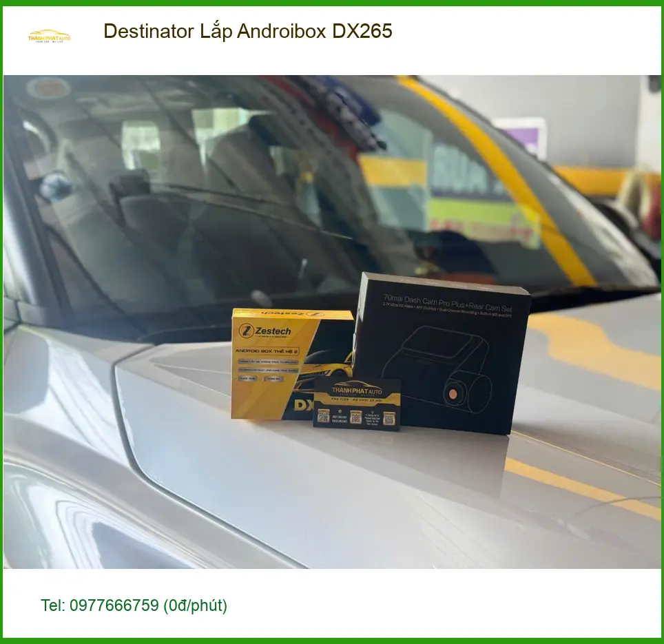 Bác Thanh lắp Androibox DX265 Destinator cho Honda CRV Quận 9 giải trí tiện lợi