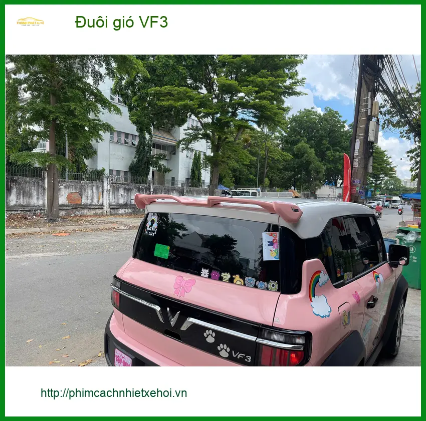 Anh Thanh lắp đuôi gió VF3 tại Quận Thủ Đức để tăng vẻ thể thao cho xe ảnh thực tế 2