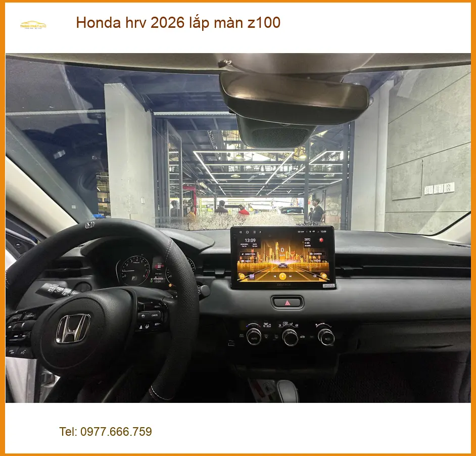 Anh Trọng nâng cấp màn Z100 cho Honda HR-V 2026 tại Thủ Đức để tăng trải nghiệm ảnh thực tế 2