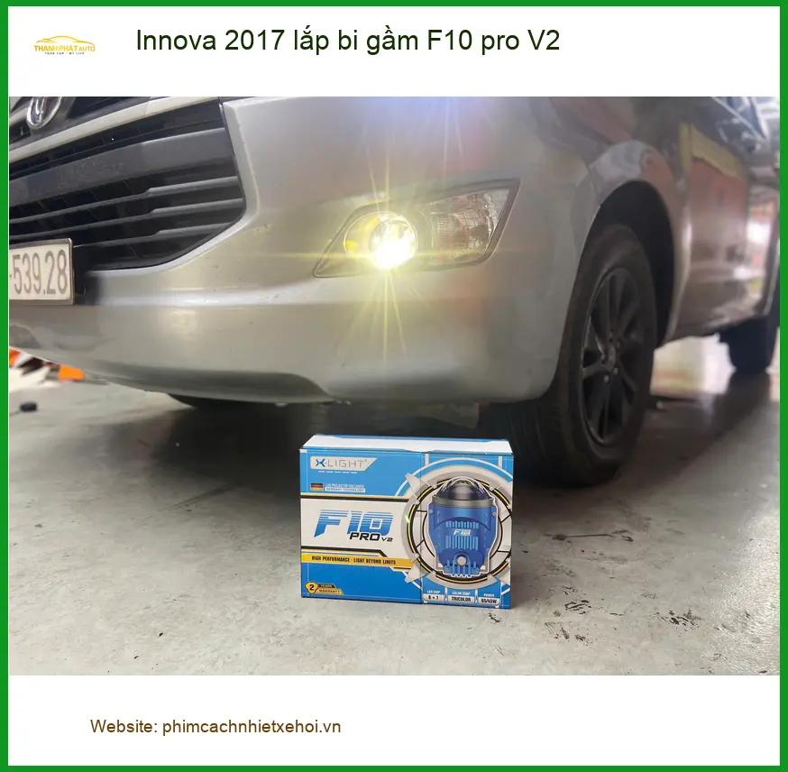 Chú Bảo lắp bi gầm F10 pro V2 cho Innova 2017 tại Quận 9 để cải thiện tầm nhìn đêm ảnh thực tế 3