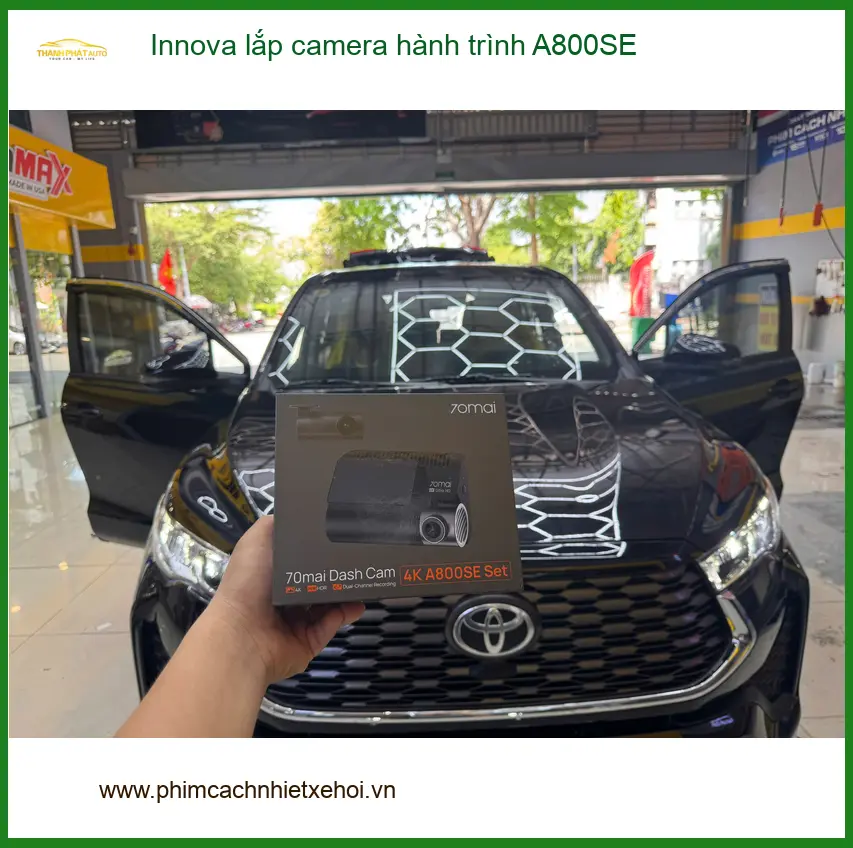 Anh Lân lắp camera hành trình A800SE Innova tại Hóc Môn để bảo vệ xe ảnh thực tế 4
