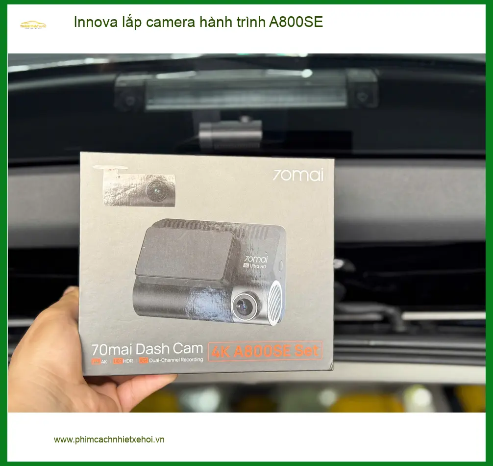Chú Vĩnh lắp camera hành trình A800SE cho Innova tại Quận Thủ Đức ảnh thực tế 2