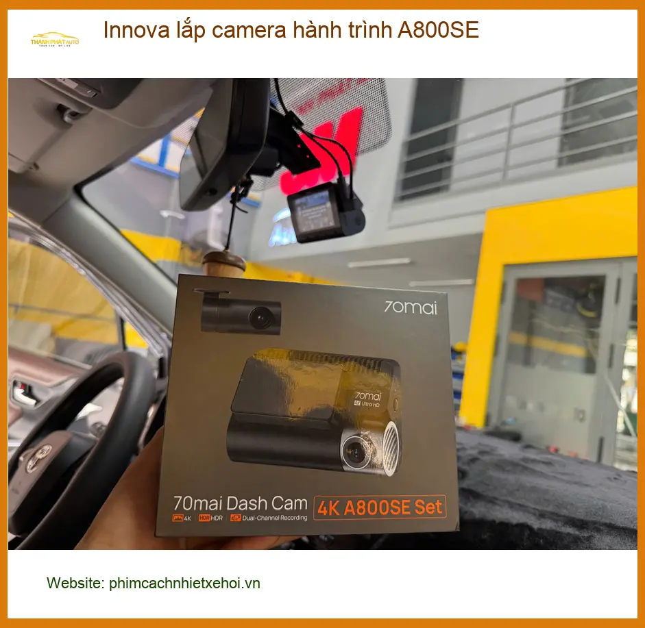Anh Minh lắp camera hành trình A800SE Innova Quận 12 an tâm di chuyển ảnh thực tế 2